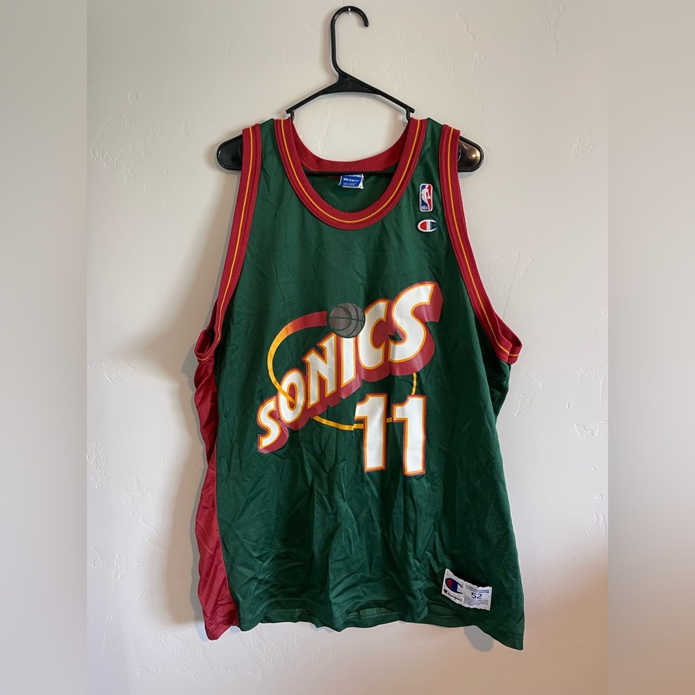 Vintage Champion Sonics Jersey Detlef Schrempf